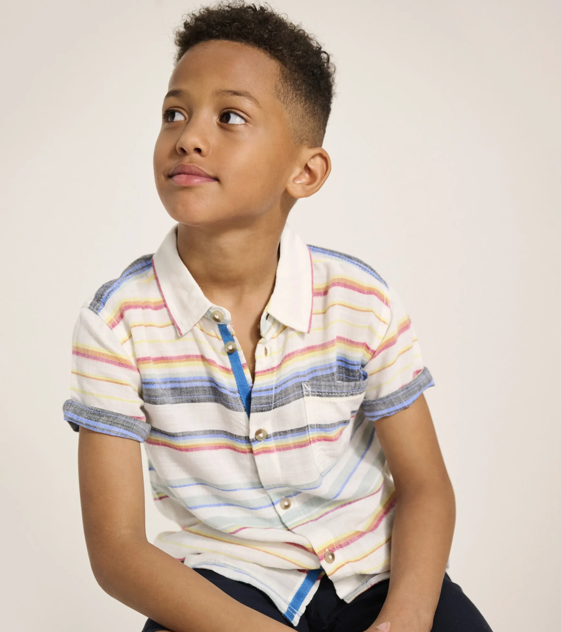 Online Hatley Boys Summer Stripe Short Sleeve Button Down