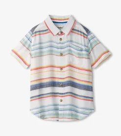 Online Hatley Boys Summer Stripe Short Sleeve Button Down