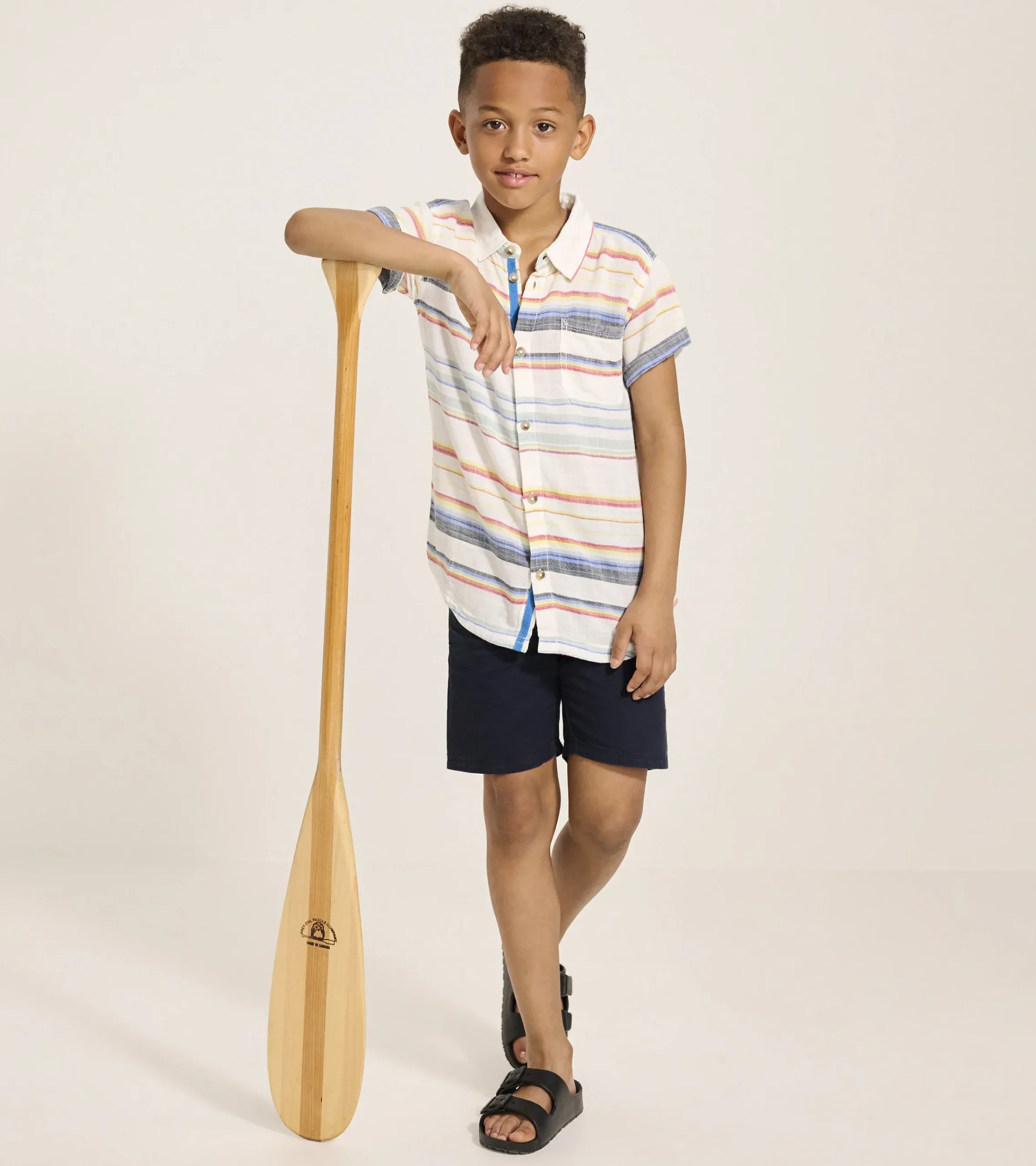 Online Hatley Boys Summer Stripe Short Sleeve Button Down