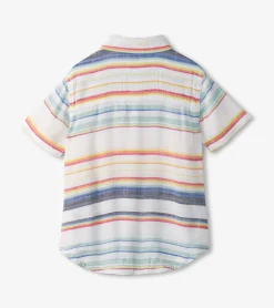 Online Hatley Boys Summer Stripe Short Sleeve Button Down