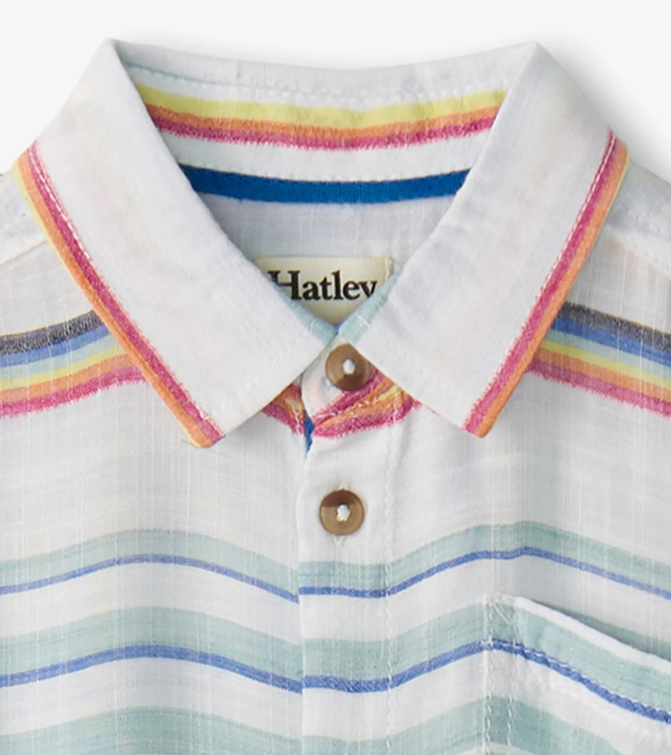 Online Hatley Boys Summer Stripe Short Sleeve Button Down