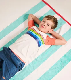 Clearance Hatley Boys Surfer Stripes Short Sleeve Rashguard