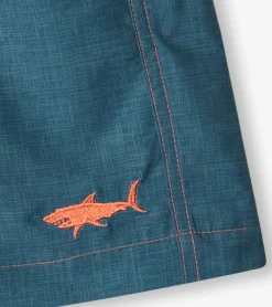 Outlet Hatley Boys Textured Shark Swim Trunks