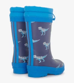 Outlet Hatley Boys T-Rex Attack Sherpa Lined Rain Boots