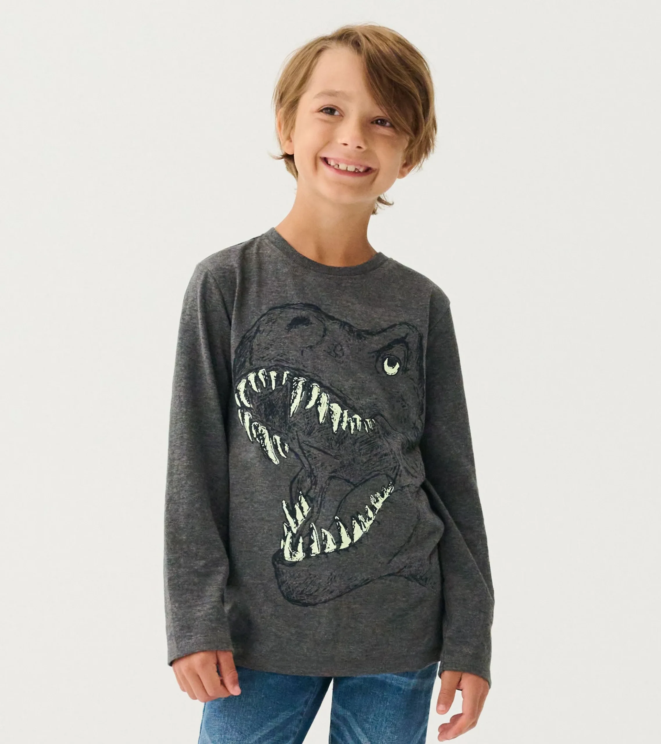 Best Hatley Boys T-Rex Glow in the Dark Long Sleeve T-Shirt