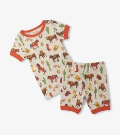 New Hatley Boys Vintage Rodeo Short Pajama Set