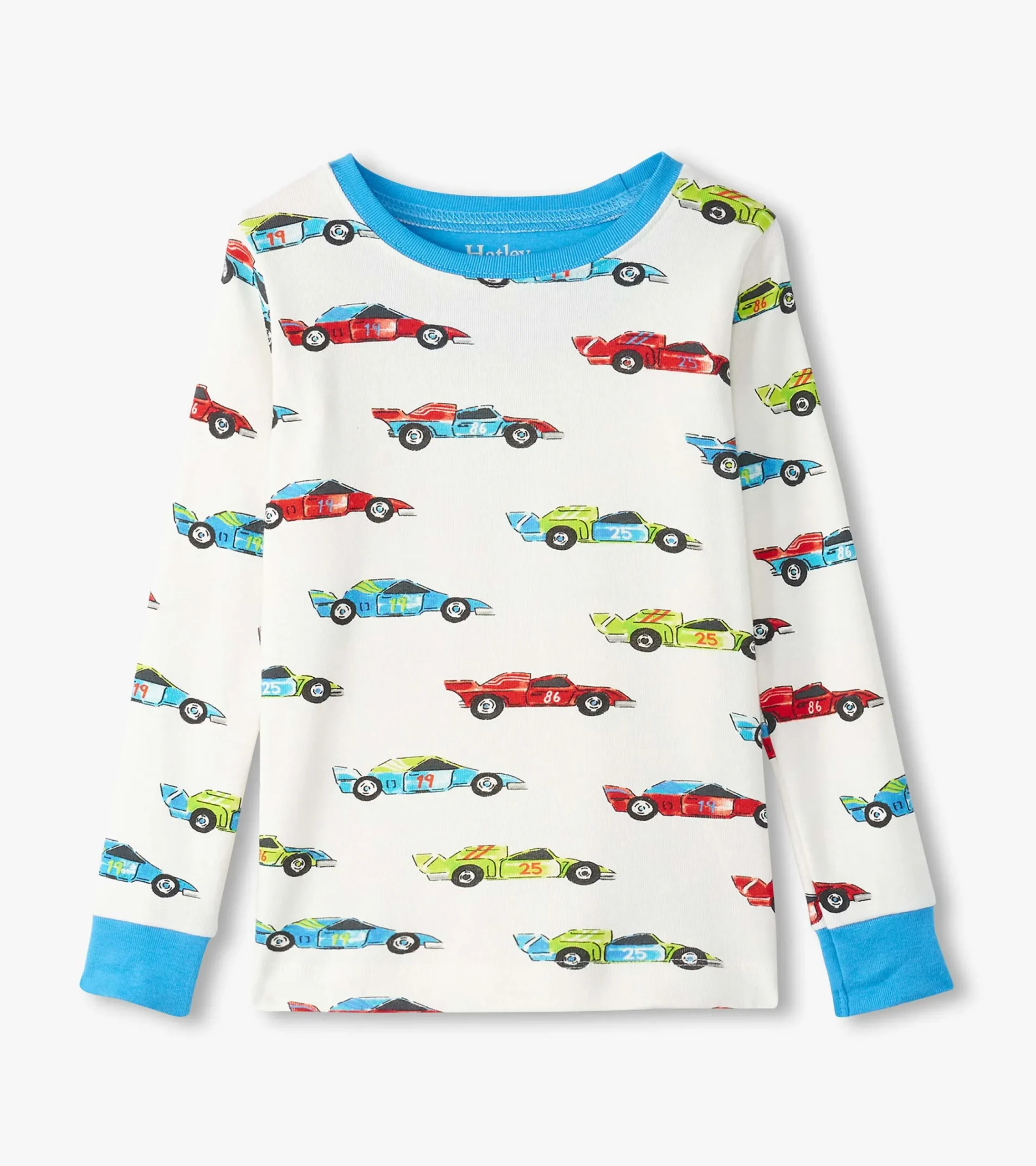 Discount Hatley Boys Water Colour Racecars Organic Cotton Pajama Set