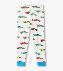 Discount Hatley Boys Water Colour Racecars Organic Cotton Pajama Set