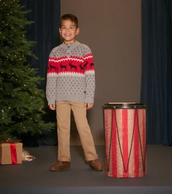 Discount Hatley Boys Winter Elks Mockneck Sweater