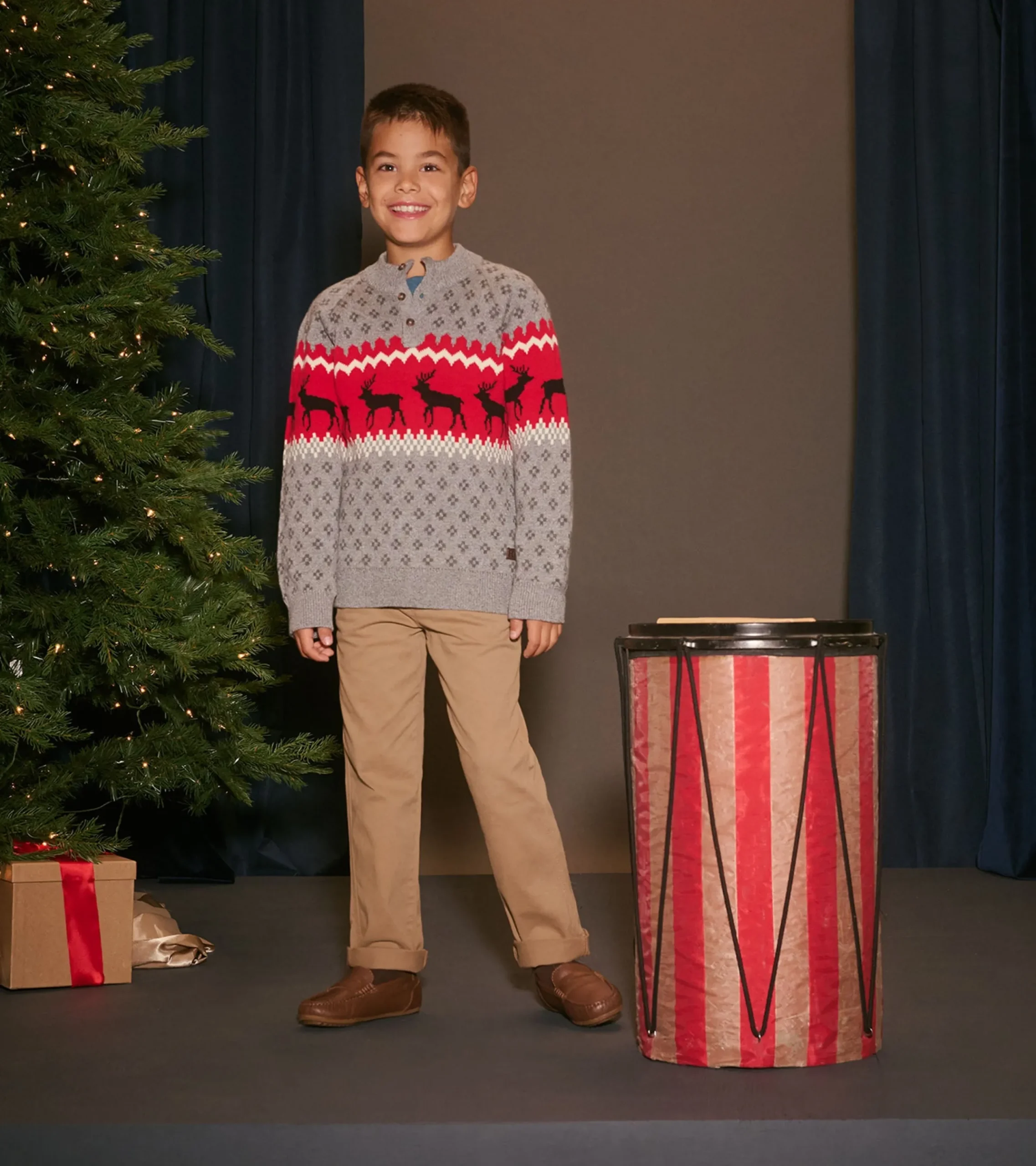 Discount Hatley Boys Winter Elks Mockneck Sweater