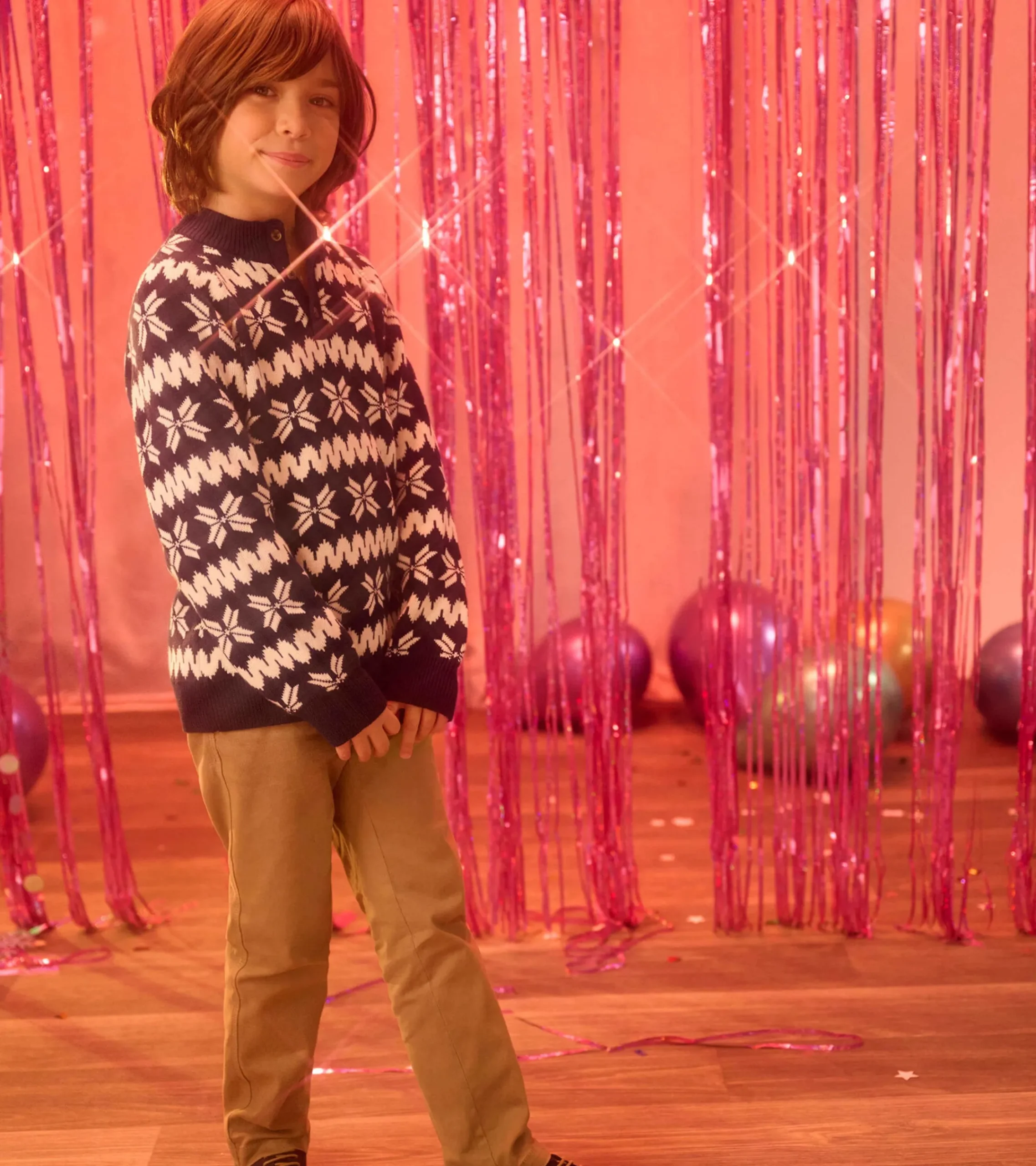 Outlet Hatley Boys Winter Knit Mock Neck Sweater