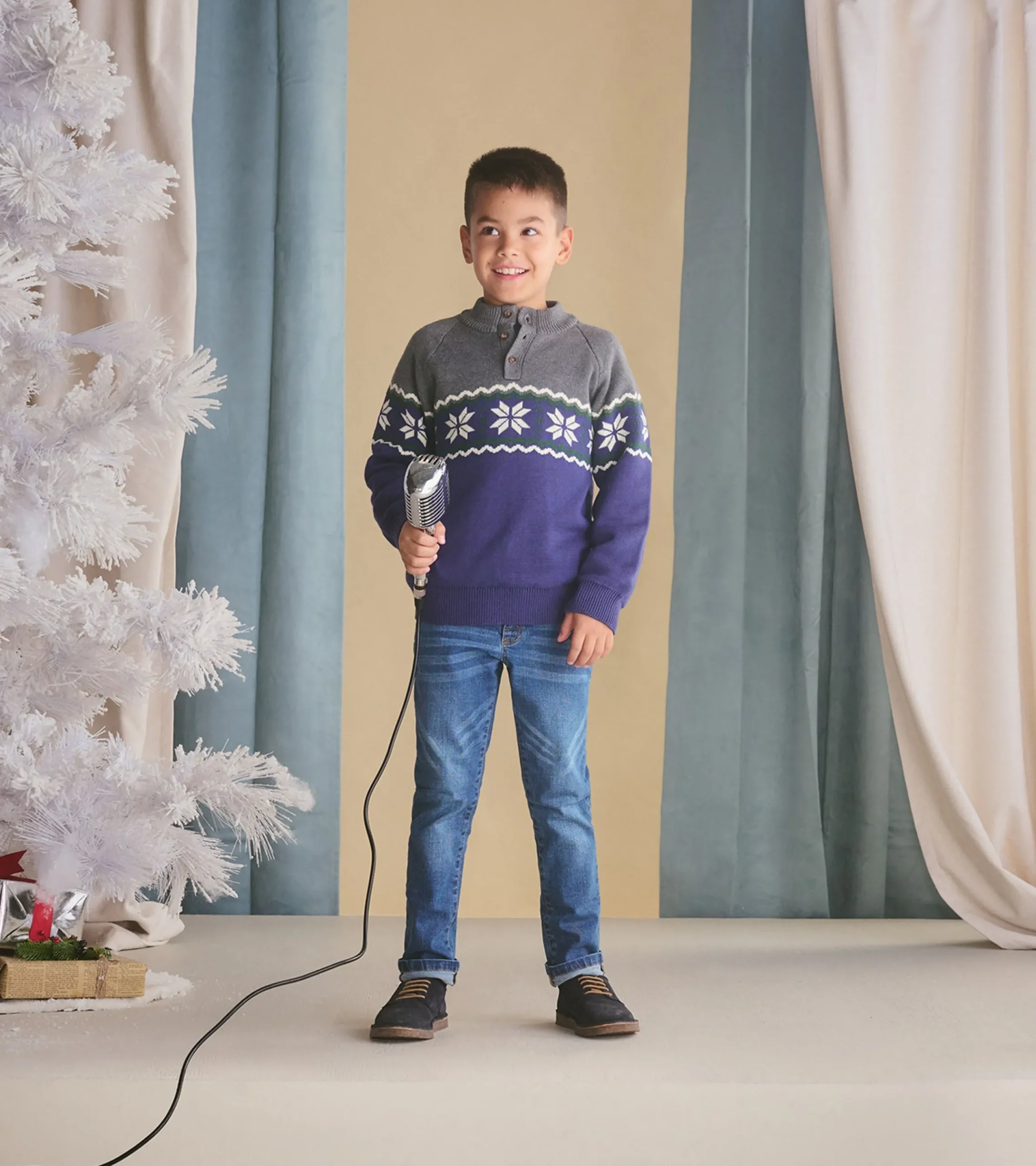 Best Hatley Boys Winter Knit Mockneck Sweater