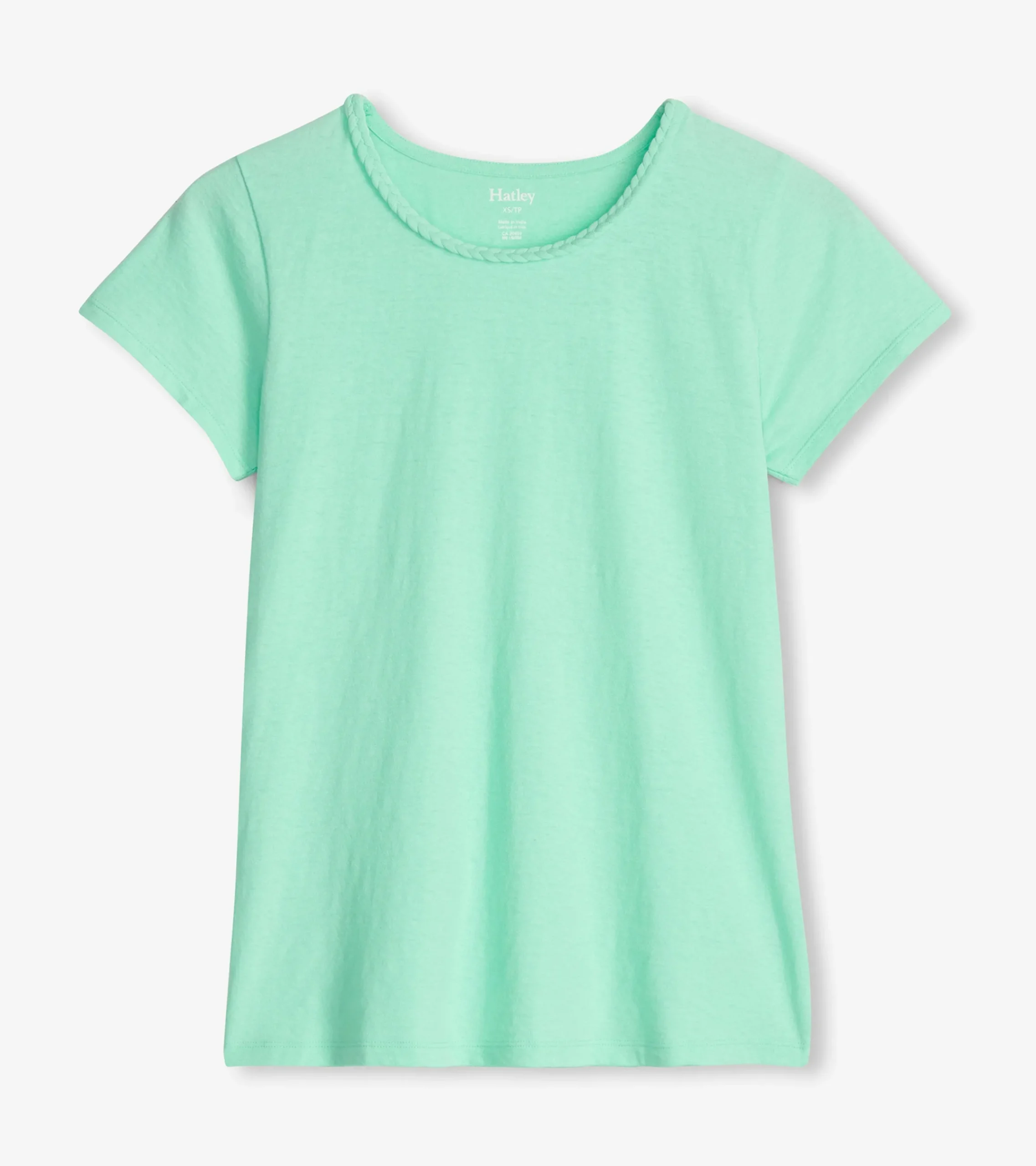 Best Hatley Braided Neck Tee - Ice Green