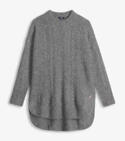 Hatley Cable Knit Tunic - Charcoal Heather