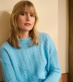 Best Hatley Cable Knit Tunic - Sky Blue