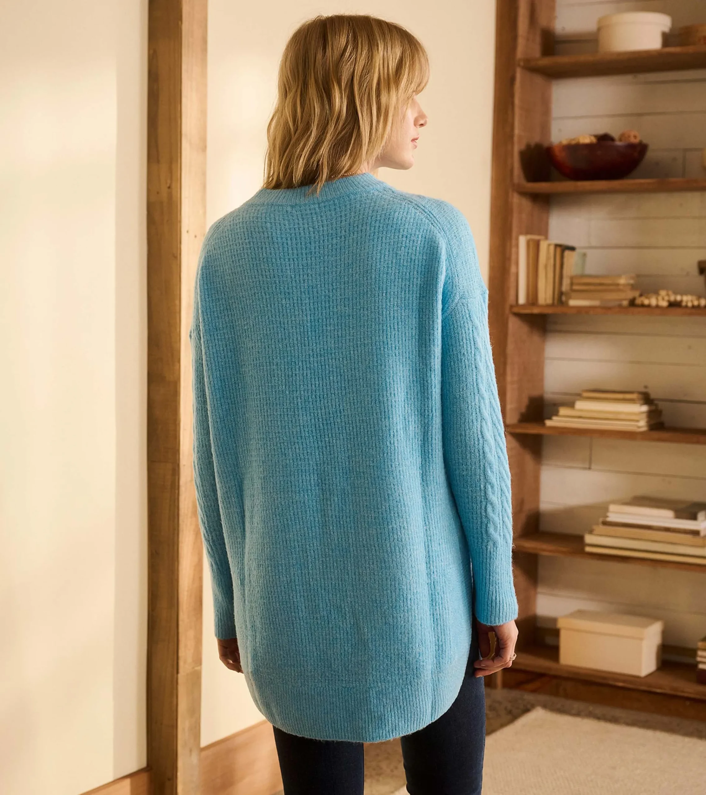 Best Hatley Cable Knit Tunic - Sky Blue