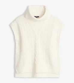 Online Hatley Cable Knit Vest - Winter White