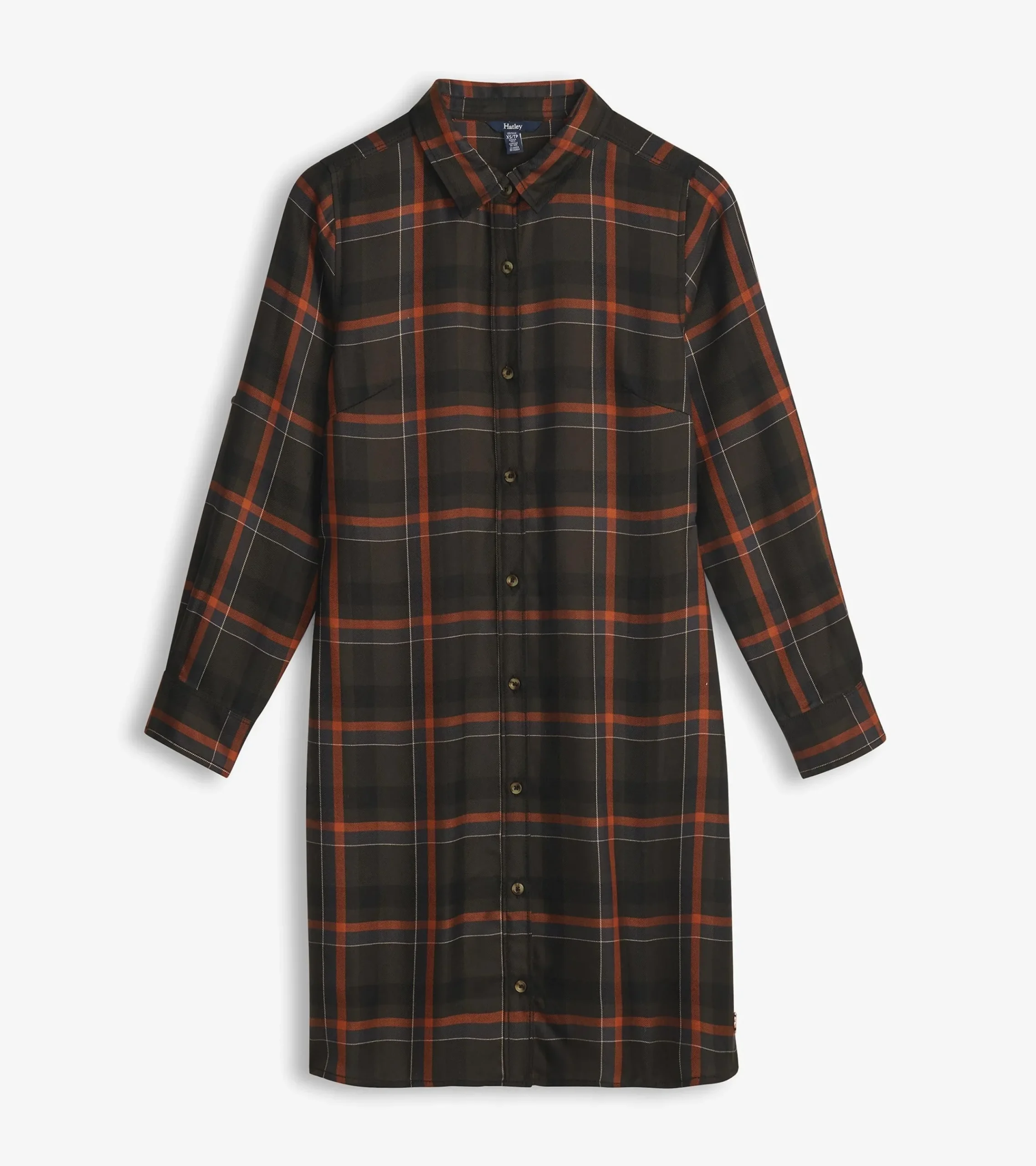 Clearance Hatley Cara Shirt Dress - Autumn Plaid