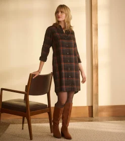 Clearance Hatley Cara Shirt Dress - Autumn Plaid