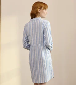 Best Hatley Cara Shirt Dress - Light Blue Stripes