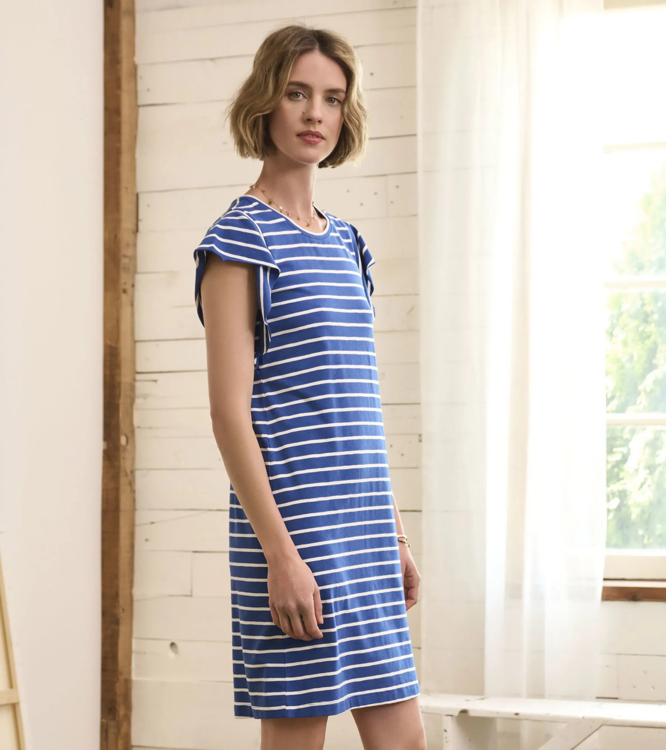Sale Hatley Carlie Dress - Blue Quartz Stripes