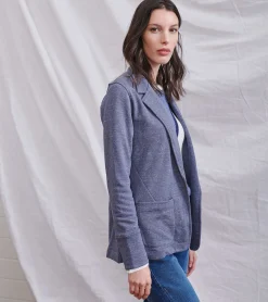 New Hatley Chelsea Knit Blazer - Indigo Speckle