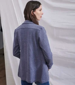 New Hatley Chelsea Knit Blazer - Indigo Speckle