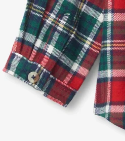 Outlet Hatley Christmas Plaid Toddler Button Down Shirt
