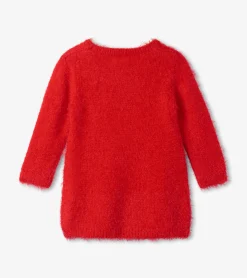 Hot Hatley Christmas Reindeer Fuzzy Sweater Dress