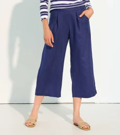Discount Hatley Cropped Wide Leg Pants - Navy