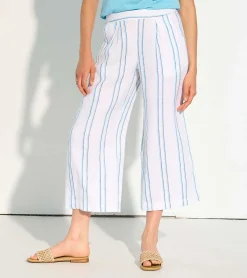 Sale Hatley Cropped Wide Leg Pants - Sunny Stripes
