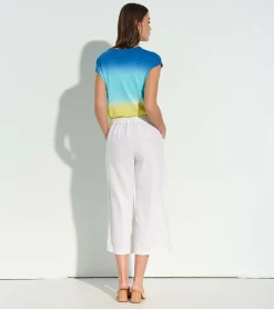 Best Hatley Cropped Wide Leg Pants - White