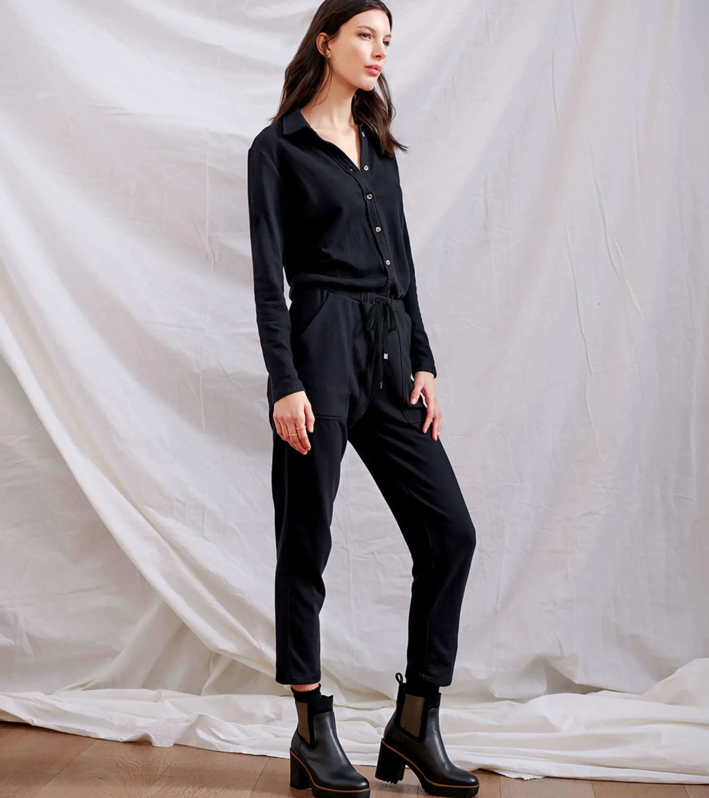 Hot Hatley Dakota Jumpsuit - Caviar