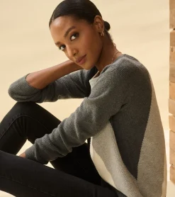 Online Hatley Devon Sweater - Diagonal Stripes