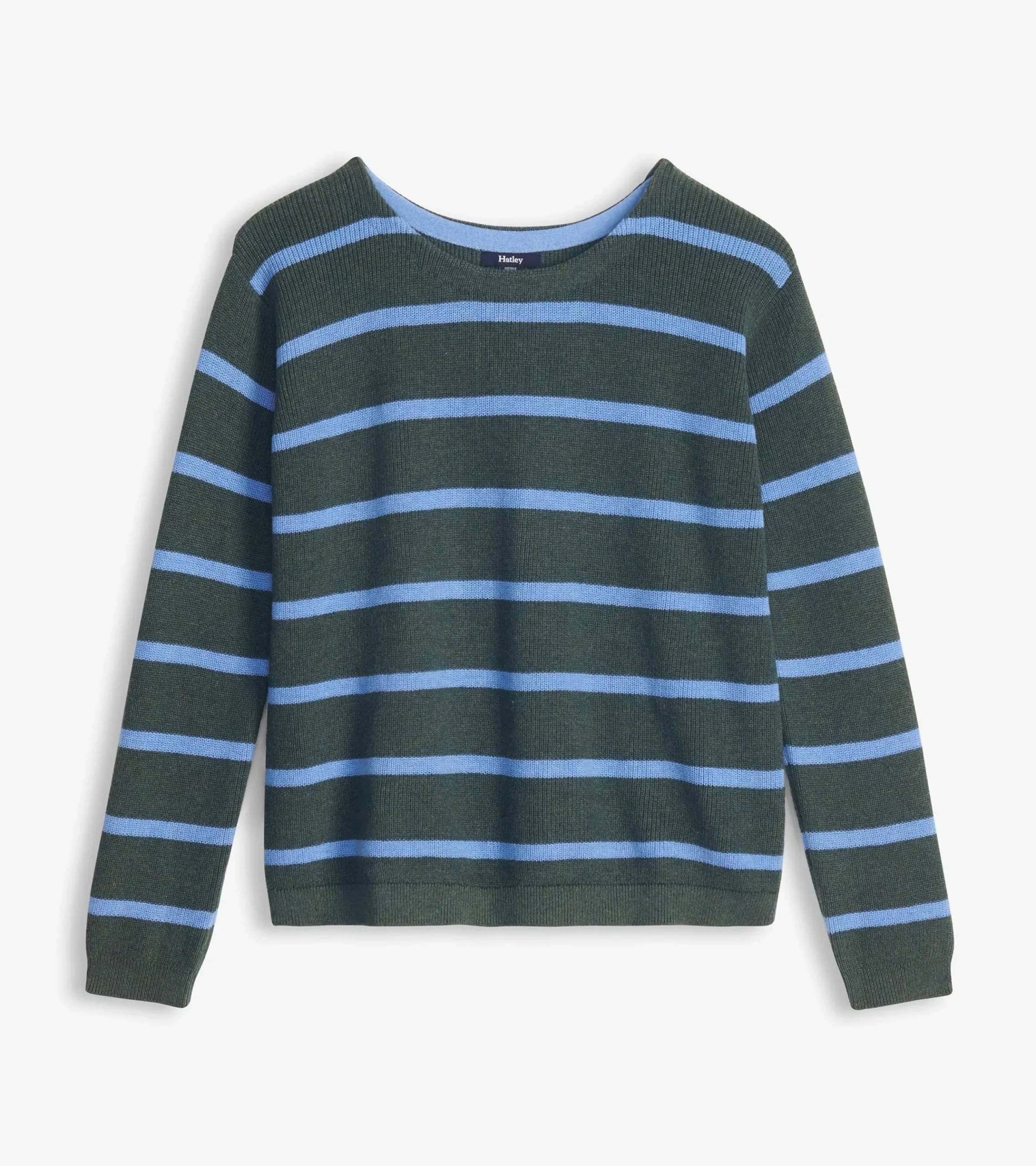 Clearance Hatley Devon Sweater - Teal Heather Stripes