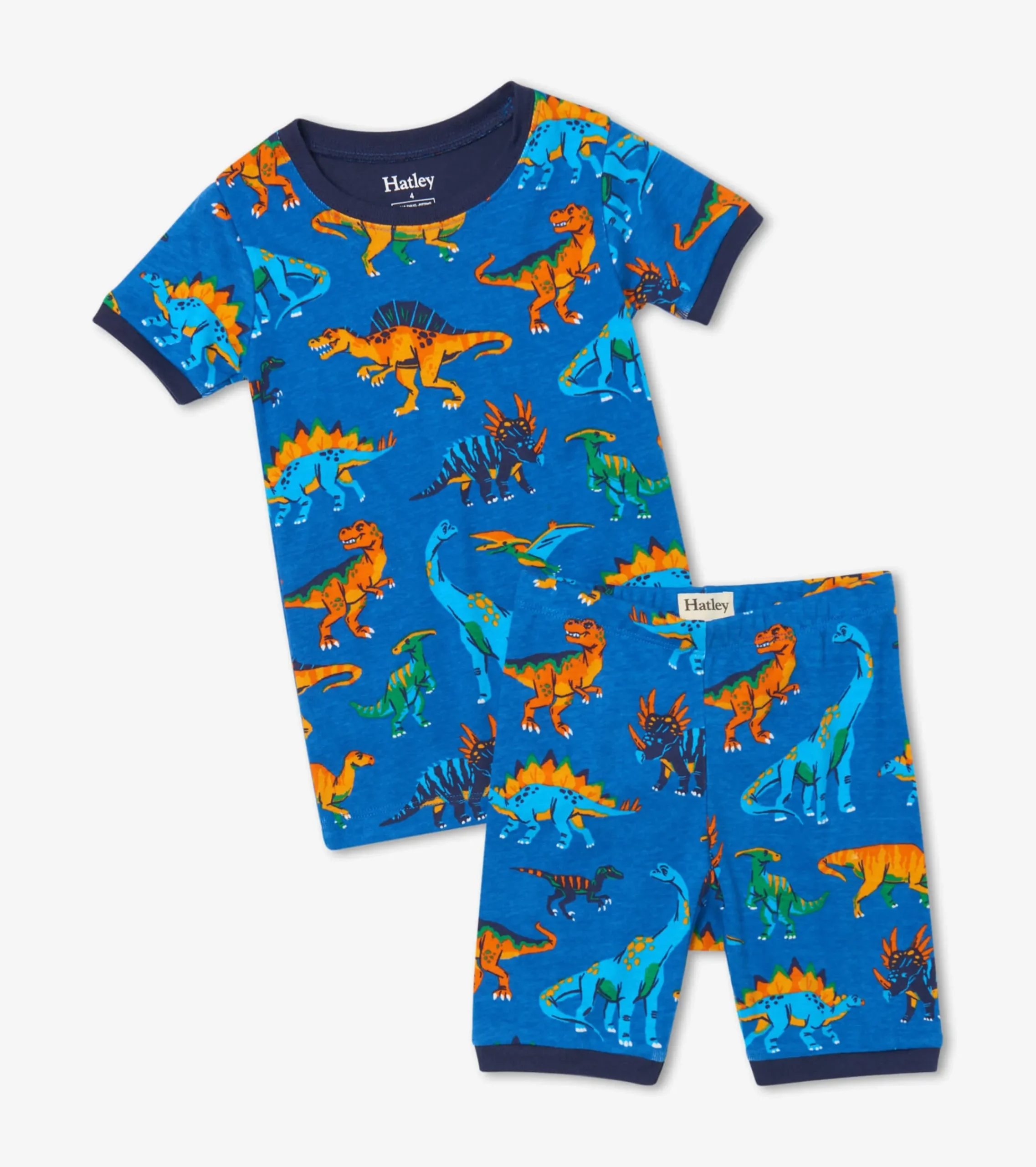Hot Hatley Dino Park Organic Cotton Short Pajama Set