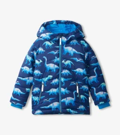 Hot Hatley Dinosaur Kids Puffer Jacket