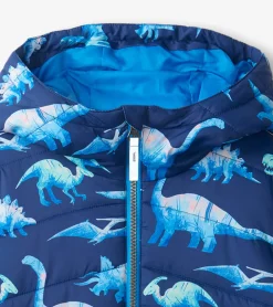 Hot Hatley Dinosaur Kids Puffer Jacket