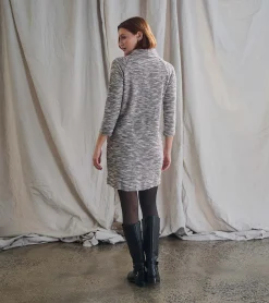 Online Hatley Draped Collar Dress - Heather Grey