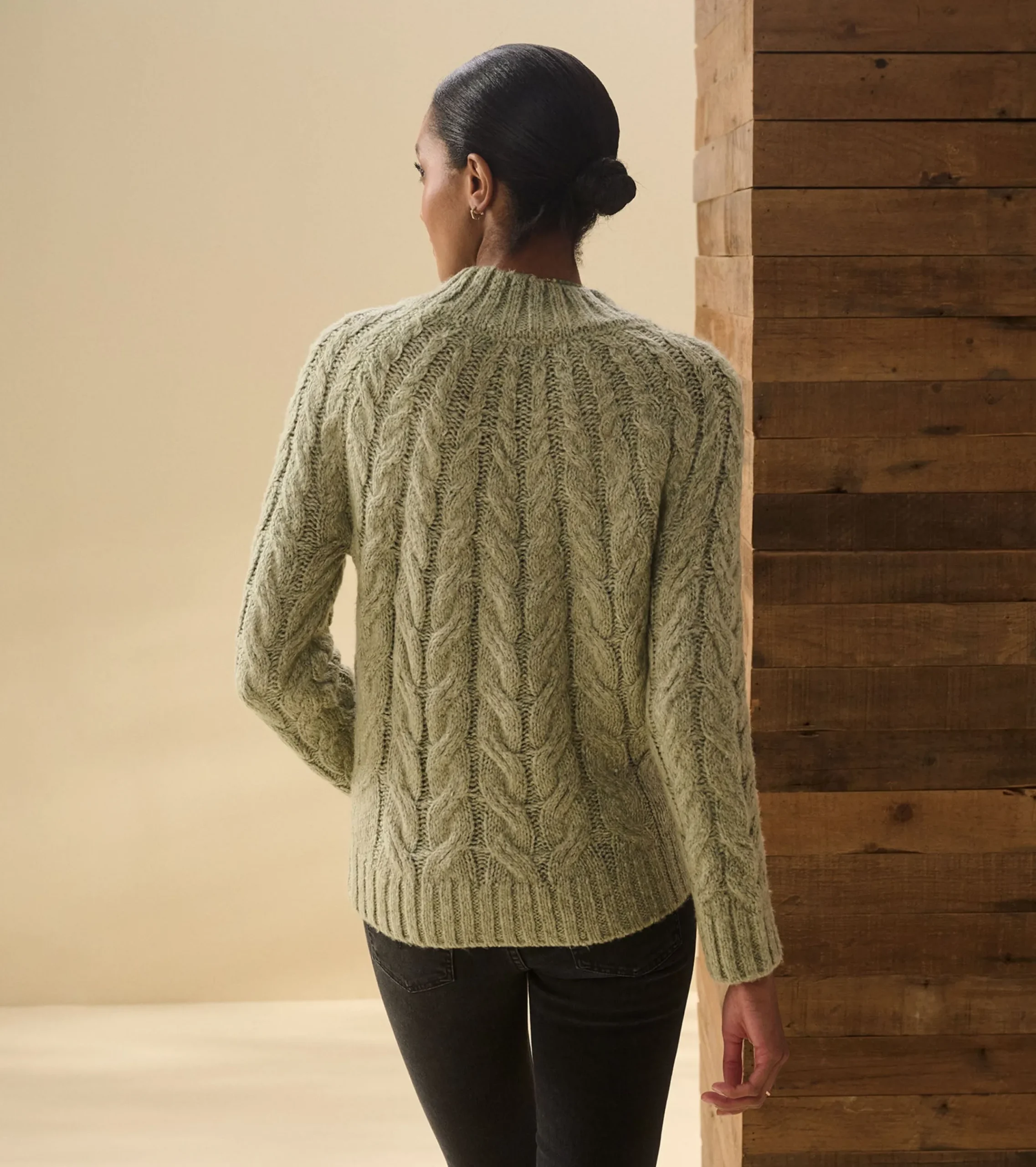 Best Hatley Dylan Cable Knit Sweater - Moss Green