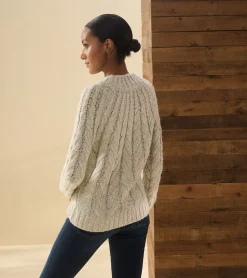 Clearance Hatley Dylan Cable Knit Sweater - Clear Rainbow