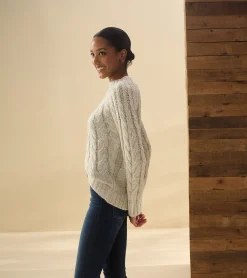 Clearance Hatley Dylan Cable Knit Sweater - Clear Rainbow