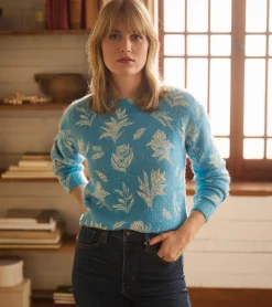 Outlet Hatley Ella Sweater - Linen Flowers