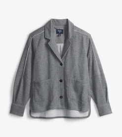 Best Hatley Emily Relaxed Blazer - Charcoal Melange