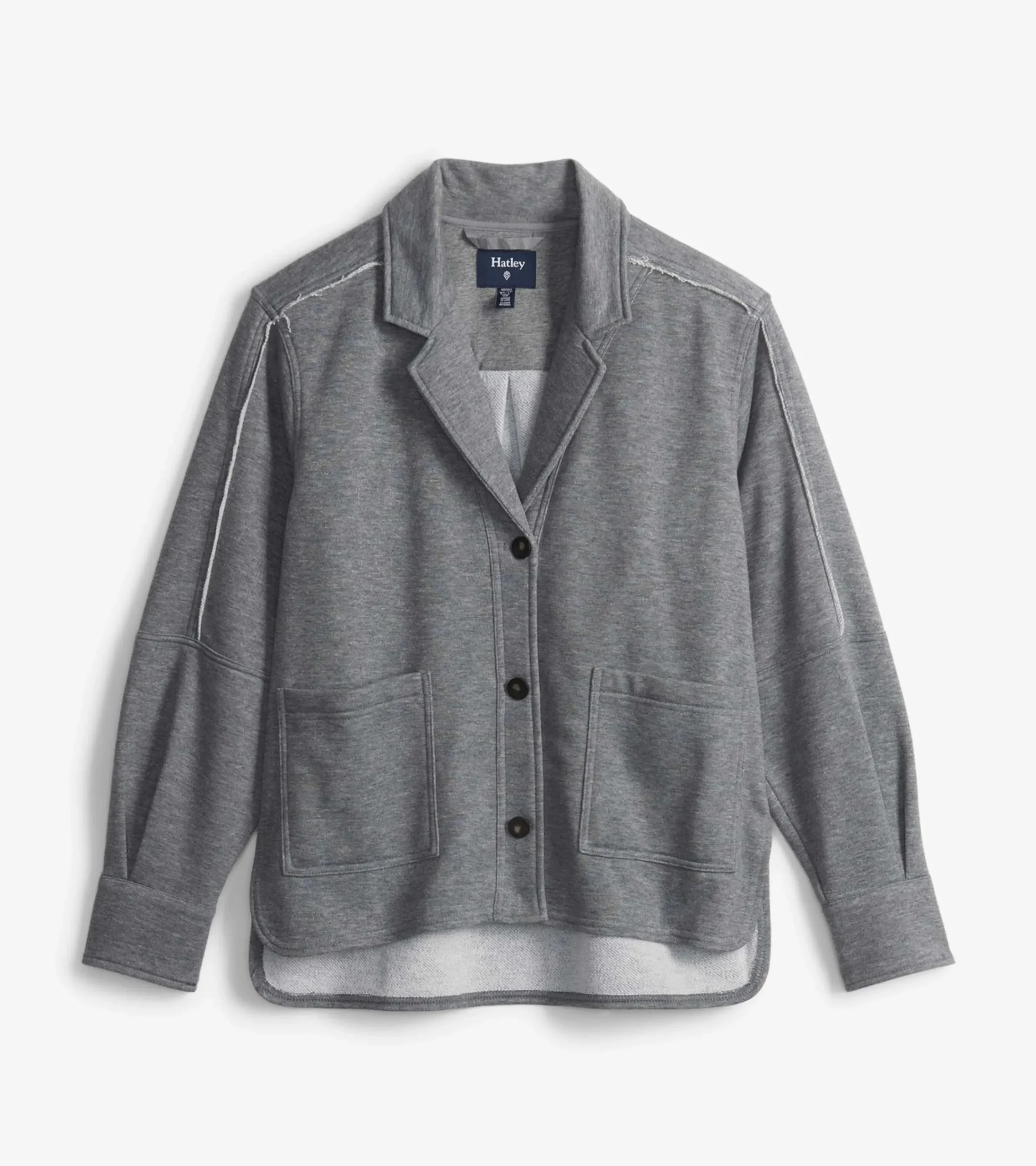 Best Hatley Emily Relaxed Blazer - Charcoal Melange