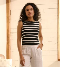 Clearance Hatley Everyday Tank - Caviar Stripes