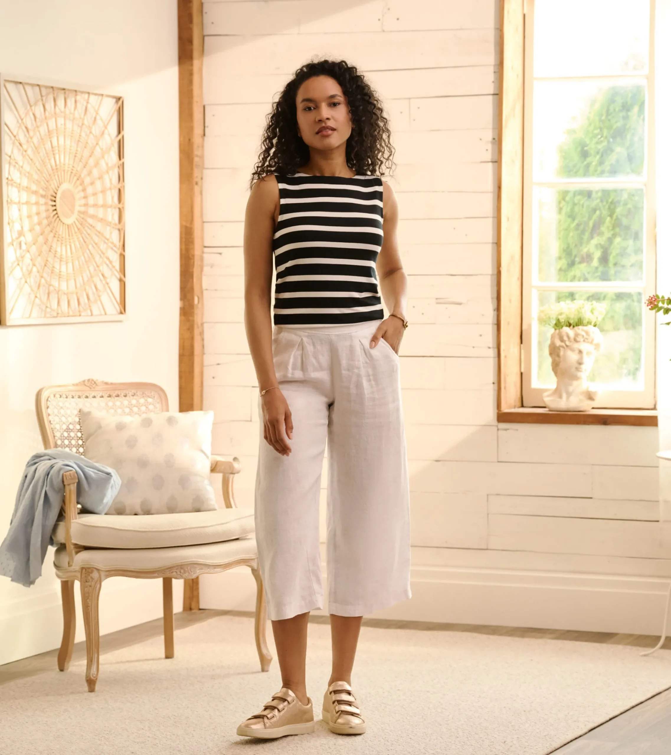 Clearance Hatley Everyday Tank - Caviar Stripes