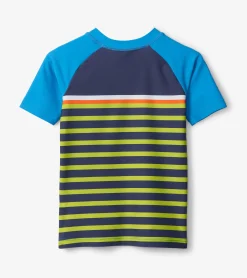 Sale Hatley Fish Stripes Short Sleeve Rashguard