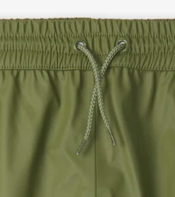 Hot Hatley Forest Green Kids Rain Pants