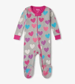 Best Hatley Fun Hearts Baby Footed Sleeper